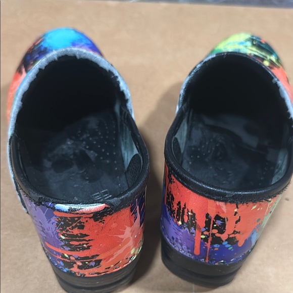 Dansko-Colorful Splatter Clogs - Picture 7 of 12